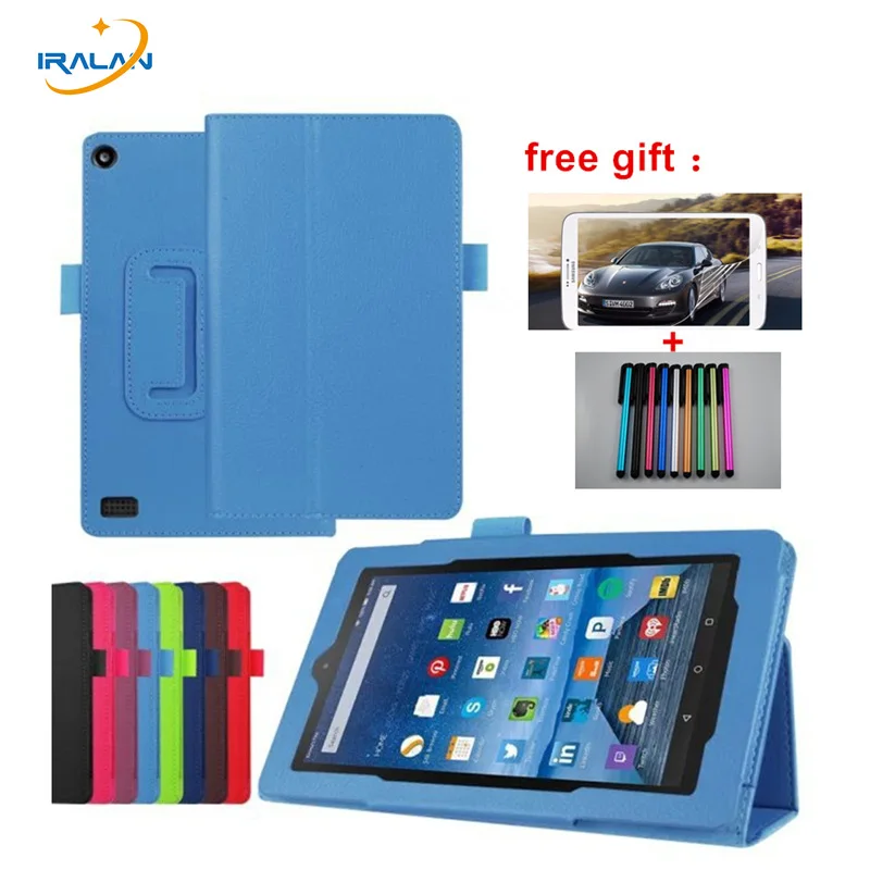 Luxury Litchi Skin PU Leather Stand Case For Amazon kindle fire HD 7 2015 7.0 tablet Flip Folio Cover+Stylus+Protective Film Luxury Litchi Skin PU Leather Stand Case For Amazon kindle fire HD 7 2015 7.0 tablet Flip Folio Cover+Stylus+Protective Film