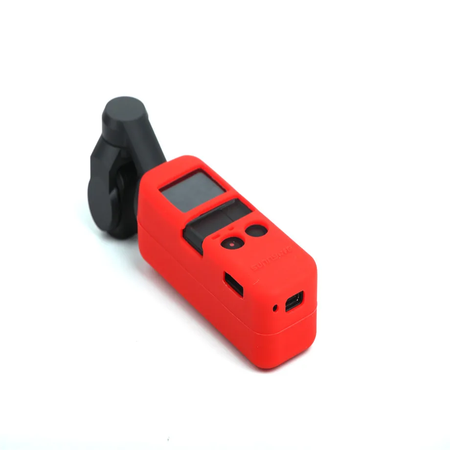 Osmo Pocket Silicone Cover with Strap Soft Silicone Gel Case Cover for DJI OSMO POCKET Anti-Lost Neck Strap Wrist Lanyard-13