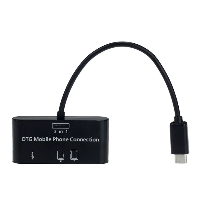 3in1 OTG Micro USB SD MicroSD/TF Card Reader адаптер для samsung Galaxy S7 S6 Примечание 5 для huawei LG htc Micro USB телефона Android