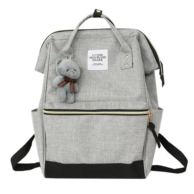 Женский рюкзак с рисунком медведя, повседневный рюкзак из ткани Оксфорд на плечо, школьный рюкзак в консервативном стиле, Mochila Feminina