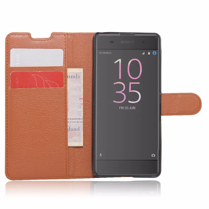 Luxury Wallet PU Leather Back Cover Case For Sony Xperia XA Dual F3113 F3112 F3115 Flip Protective Phone Case Skin Bag With Gift (15)