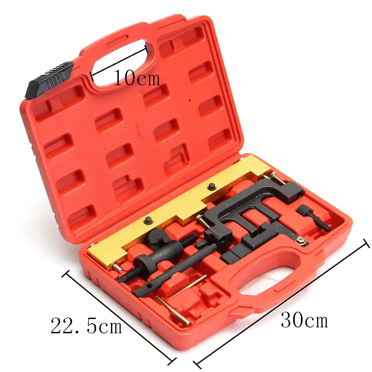 

for BMW N42 N46 N46T Petrol Engine Timing Setting Locking Tool Kit Carbon Steel Chain Drive Case size 30x22.5cm Hand Tool Sets