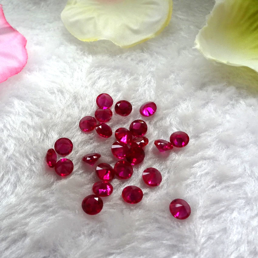

AAAAA 1000PCS/pack Cubic Zirconia 1.25mm 5# Rudy Colour Round Shape stone beads for jewelry finding