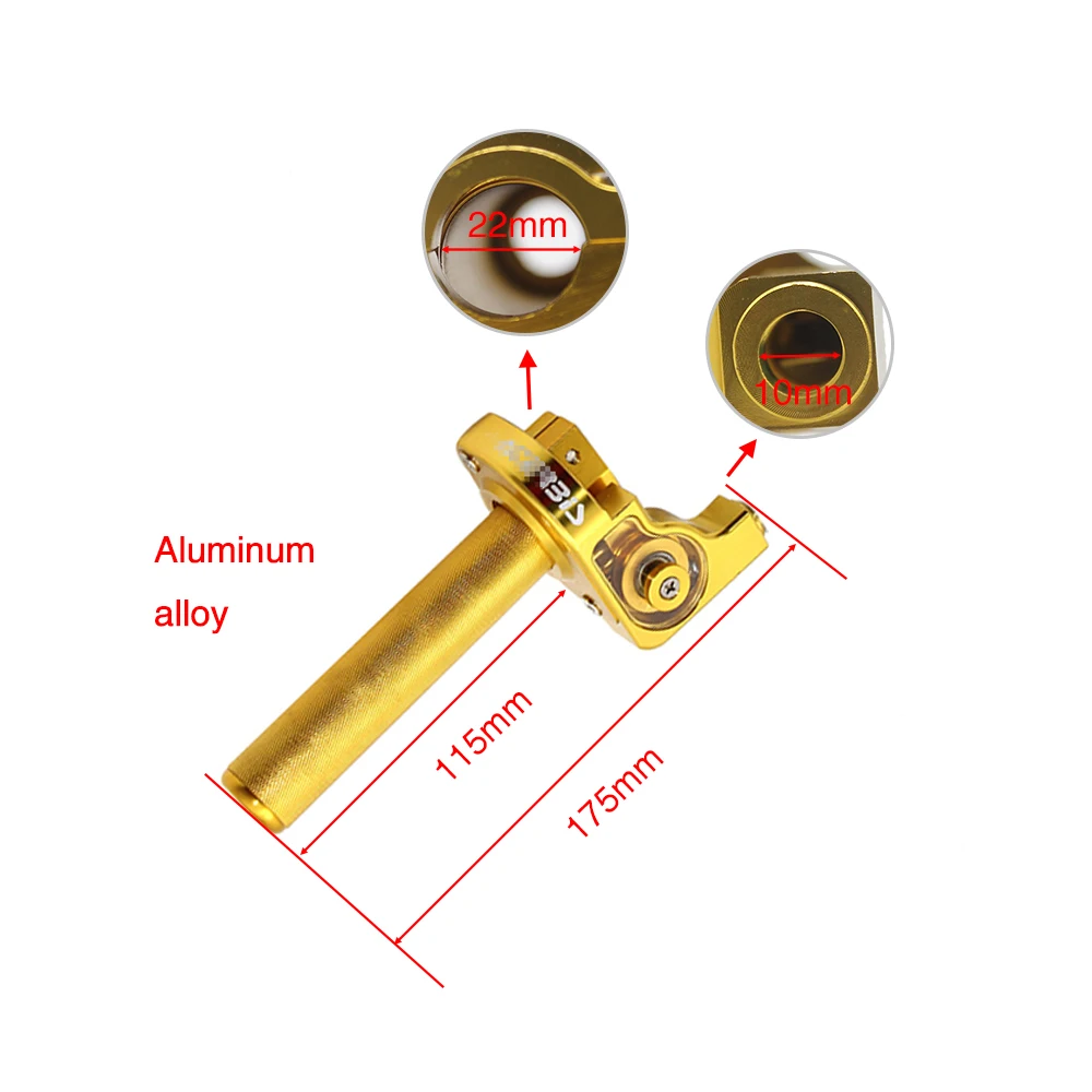 ZSDTRP 7/8'' CNC Aluminum Twist Throttle Handle Grip + Cable Replacement For Dirt Bike Quad ATV Pit 50cc 125cc 150cc 250cc ZSDTRP 7/8'' CNC Aluminum Twist Throttle Handle Grip + Cable Replacement For Dirt Bike Quad ATV Pit 50cc 125cc 150cc 250cc