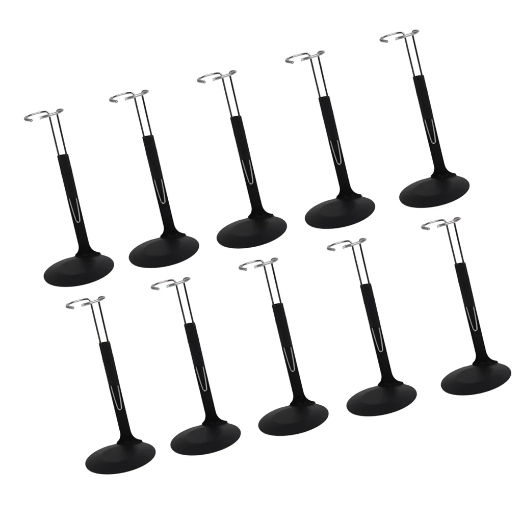 10Pcs 1/6 Display Stand Base for 12`` Soliders Action Figures Dolls 3.9-5.5``