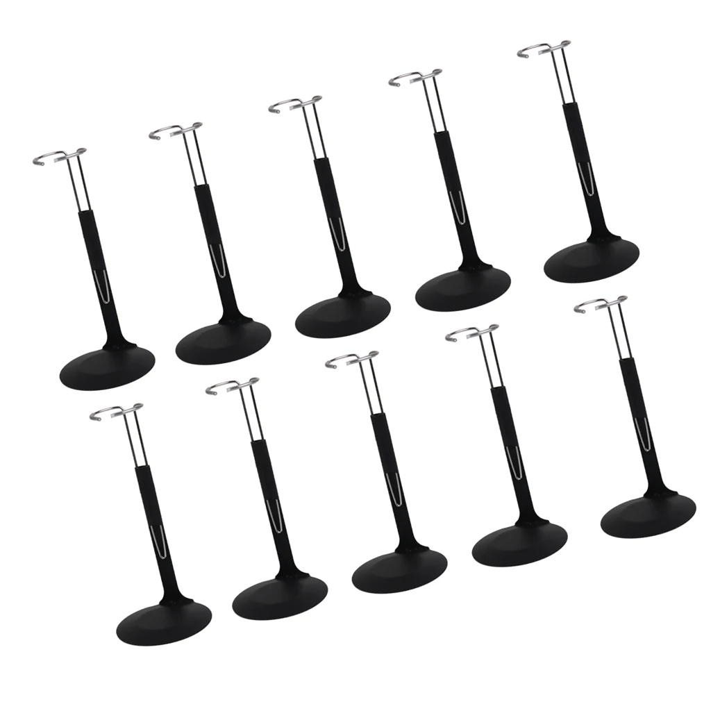 10Pcs 1/6 Display Stand Base for 12'' Soliders Action Figures Dolls 3.9-5.5''