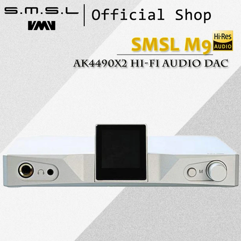 SMSL M9 AK4490x2 Hi-Fi Audio DAC Digital Balanced Headphone Amplifier with Optical Coaxial USB Input 32bit/768kHz DSD512 XMOS цена SMSL M9 AK4490x2 Hi-Fi Audio DAC Digital Balanced Headphone Amplifier with Optical Coaxial USB Input 32bit/768kHz DSD512 XMOS цены онлайн