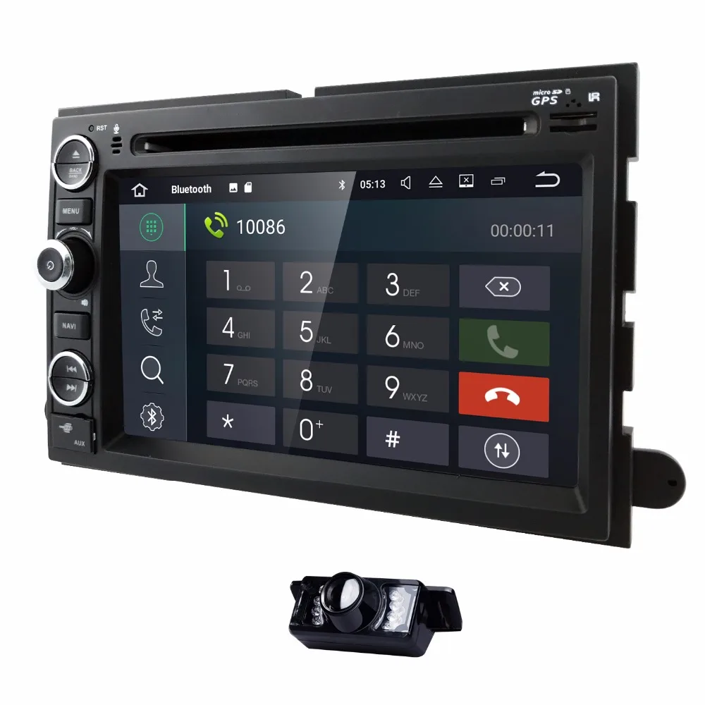 Excellent 4G 1024*600 OctaCore Android8.0 Car DVD For Ford Fusion Explorer 500 F150 F250 F350 Edge Expedition Mustang Radio GPS Navigation 3