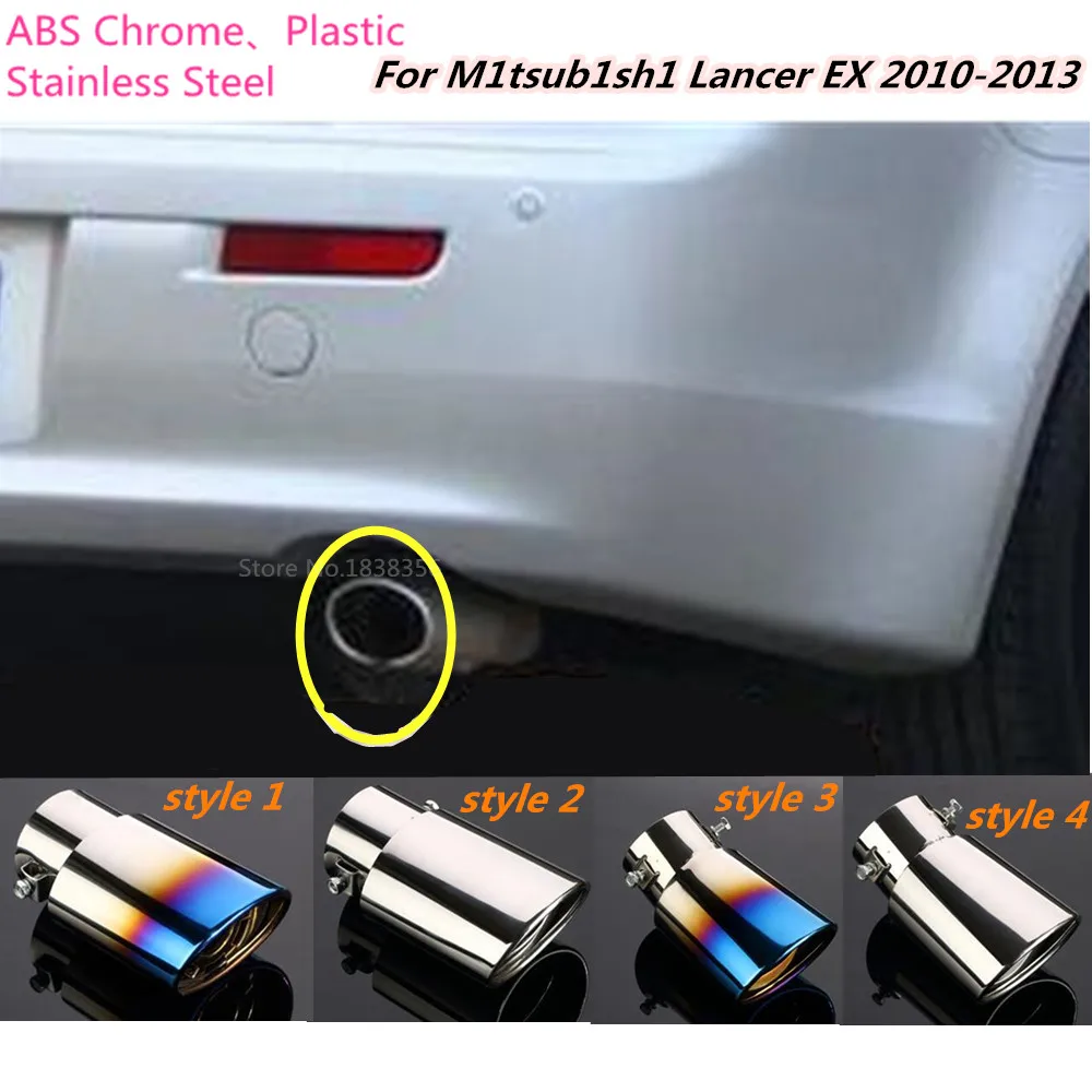 1 шт. для Mitsubishi Lancer EX 2010 2011 2012 2013 автомобильный глушитель внешняя выпускная труба