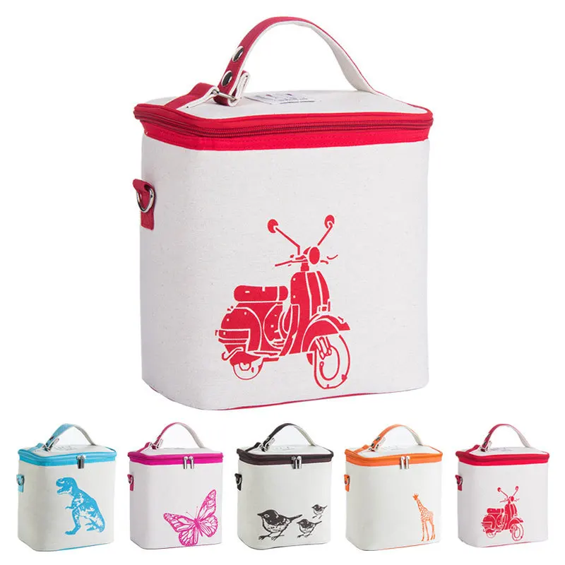 

New Ice packs heat preservation bags printed cotton cold storage bags picnic lunch bag 15