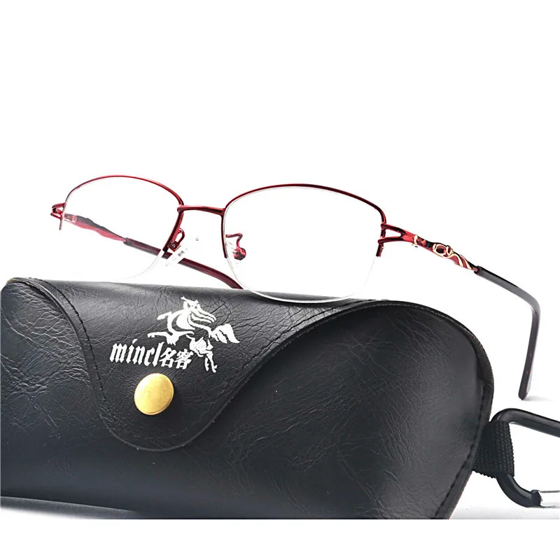 Elegant Women Metal Oval presbyopia Lens Multifocal Progressive Reading Glasses Clear