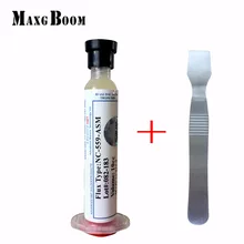 Feito nos eua! 10cc NC-559-ASM fluxo pasta sem chumbo solda pasta fluxo de solda + esd escova maxgboom