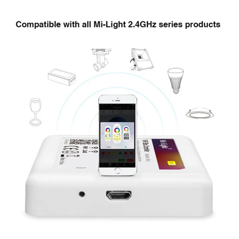 Milight 4 зоны беспроводной 2,4G RF Wifi iBox управление rgb CCT led приложение для IOS Android пульт дистанционного управления RGBW rgb Светодиодные полосы контроллер