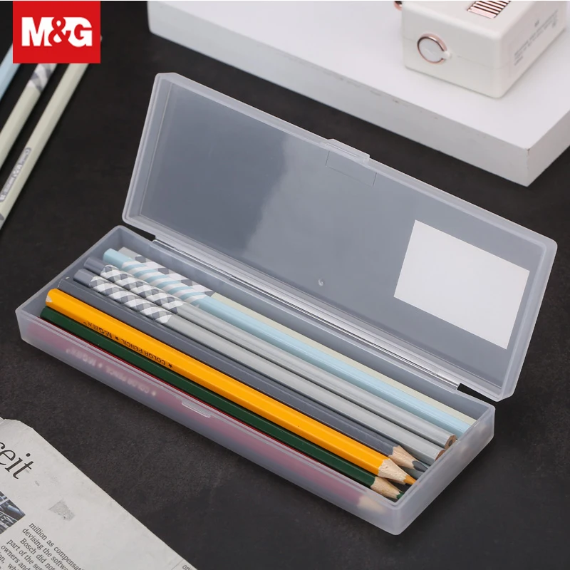 

Simple Transparent Pen Pencil Case Multifunction Magic Pencil Box Desktop Storage Box Stationery School Office Supplies ASB92275