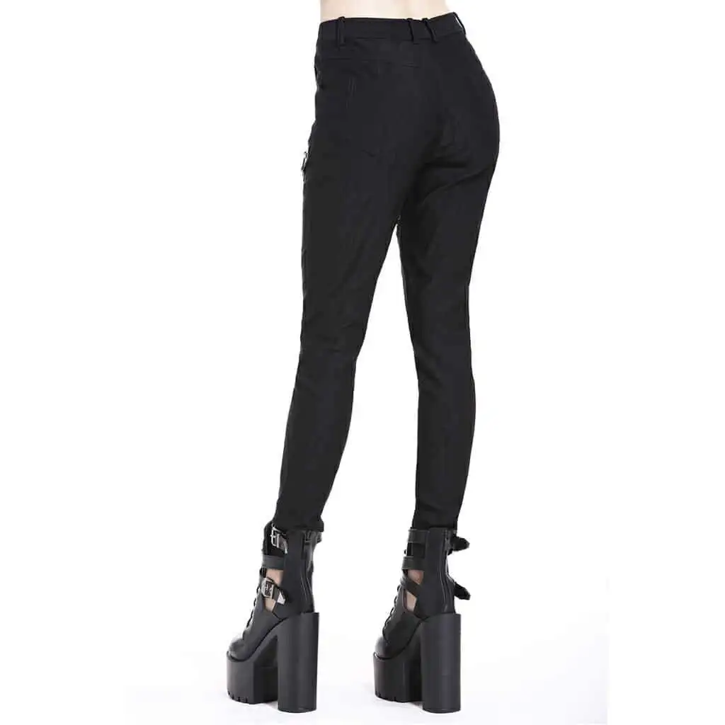 Darkinlove Для женщин Искусственная кожа отделкой Slim Fit Брюки PW091|Брюки |