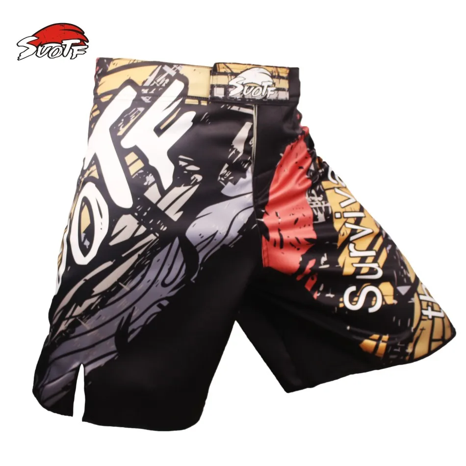SUOTF MMA boxing movement cotton loose geometric pattern size training font b fitness b font Boxing