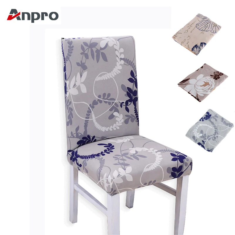 

Anpro Spandex Knitted Elastic Computer Seat Cover Office Dining Chair Removable Dirtproof Back Cover General Chair Cover