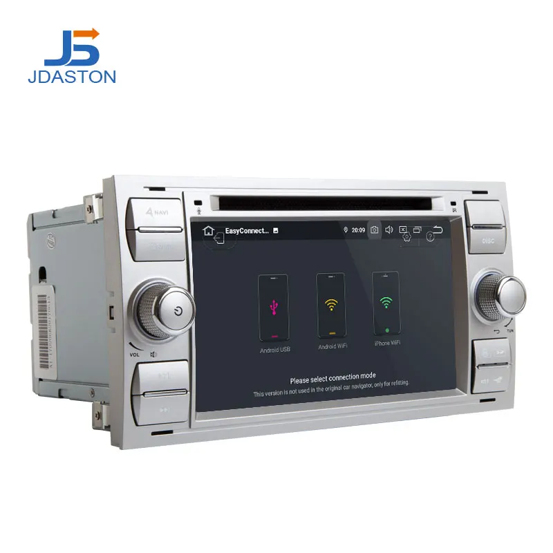 US $212.12 JDASTON Android 100 Car Multimedia Player For Ford FOCUS MONDEO SMAX CMAX Kuga GPS Navigation Radio Stereo DVD CD WIFI 4G64G