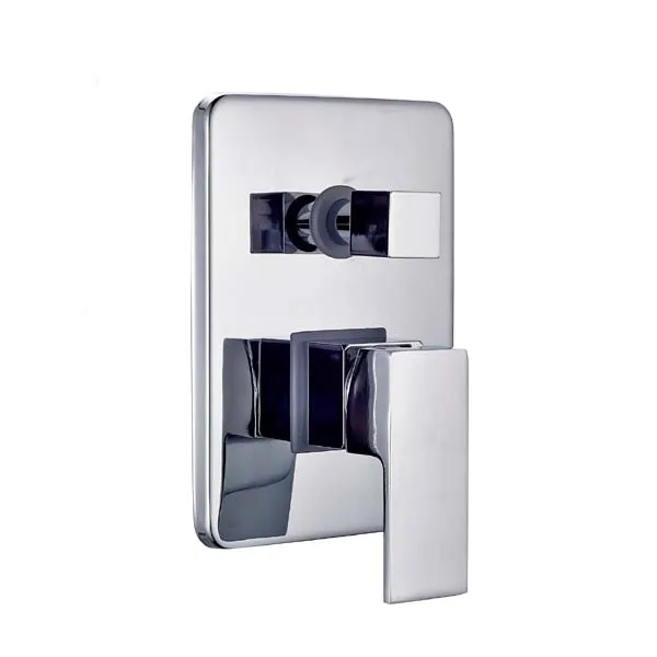 

Free Shipping Chrome Finish Bathroom Faucet Accessories 3-way Mixer Valve