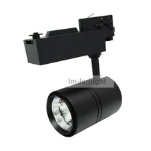 С регулируемой яркостью 20 Вт 4 провода 3 фазы светодиодный Трек Светильник Bridgelux теплый белый 3000 K светодиодный регулируемый железнодорожных путей лампа 20 штук