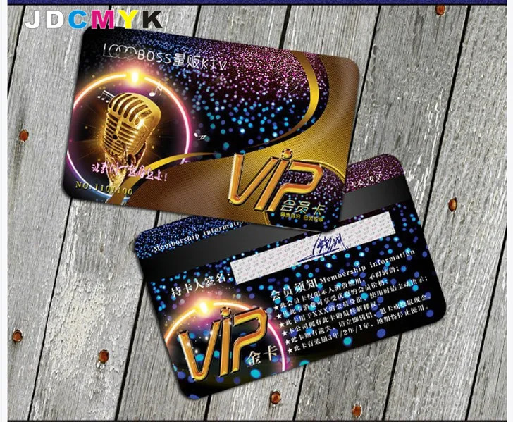 500PCS Customize PVC Card VIP & Plastic cards Membership Cards (Silver/Gold) Business car d | Дом и сад