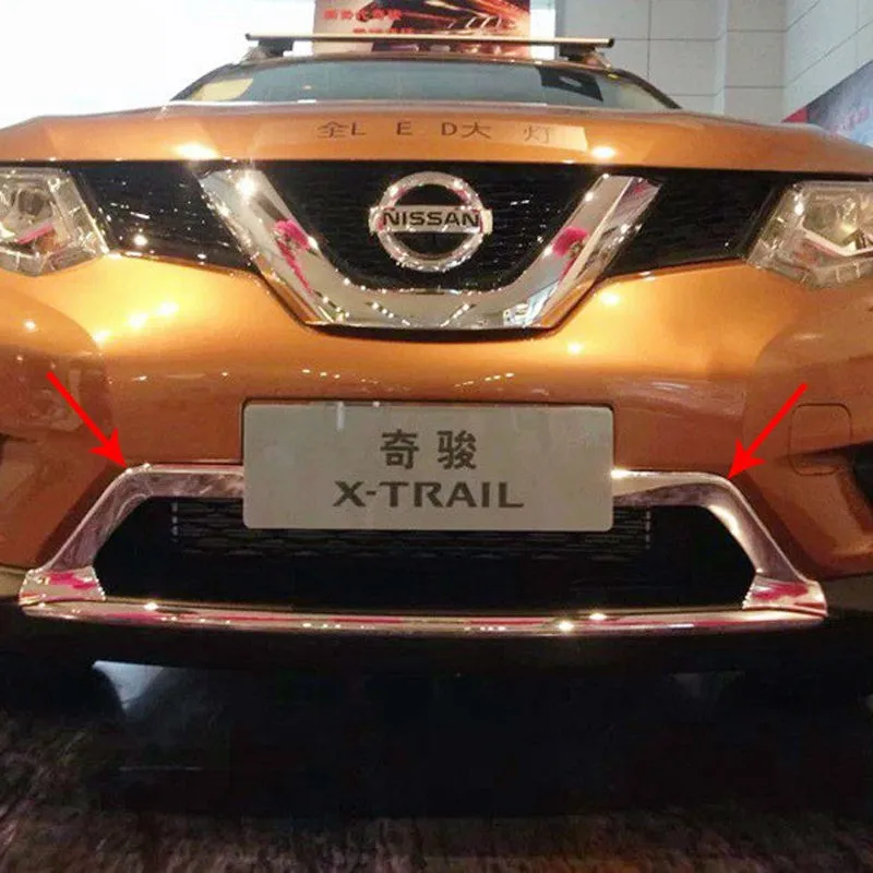 4PCS-ABS-Chrome-Front-Grille-Grill-Cover-Trim-for-2014-2015-2016-Nissan-X-Trail-T32 (2)