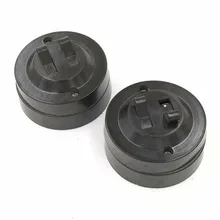 2pcs Retro Buttons Switch Touch On/off Toggle Switch Flat Circular Surface Mounted Double Control Table Lamp Switch 6A250V
