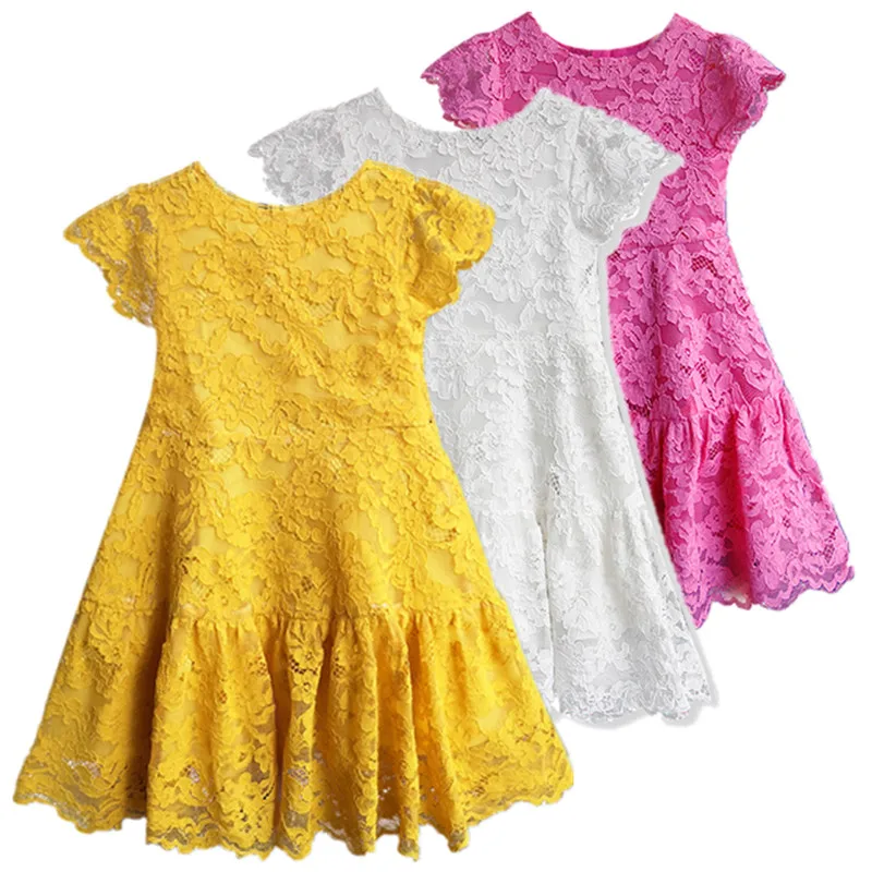

Lace Girls Dress Kids Dresses For Girls Party Dresses Children Princess Girl Frocks Tutu Birthday Little Girls Casual Clothes