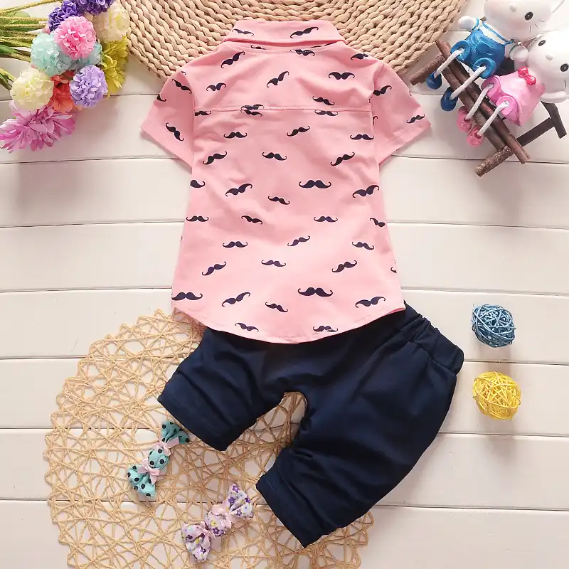 baby boy pink outfit