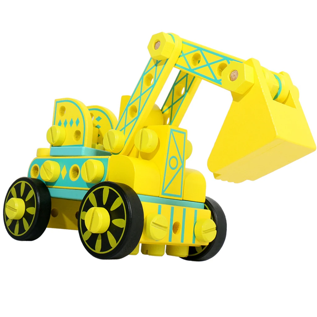 Educational STEM Learning Toy for Kids, Construction Engineering Building Blocks Set - Engineering Truck