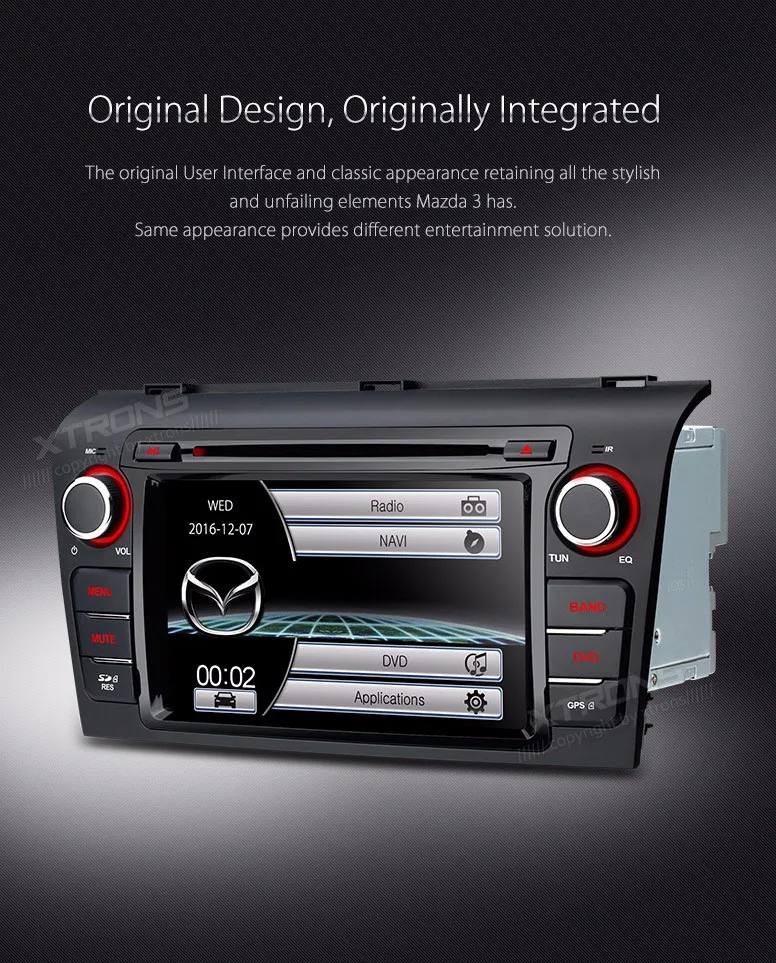 Sale 7" Special Car DVD for Mazda 3 2004 2005 2006 2007 2008 2009 with Mazda Original User Interface/Appearance 4