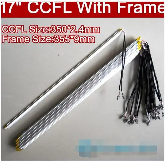 20PCS CCFL with cover CCFL 350mm FRAME 355mm x9mm 17 inch dual lamps CCFL with frame 2