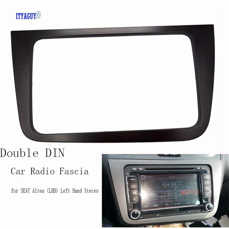 Двойной DIN Автомобильный Радио фасции для сиденья Altea(LHD) Левая рука стерео рама панель тире автомобиля переоборудование крепление комплект адаптер рамка facia