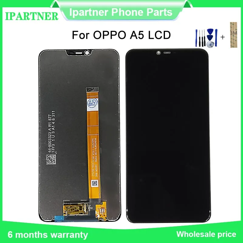 

6.2 Inch for OPPO A5 LCD Display with Touch Screen Digitizer Assembly Replacement Parts with Tools and Free 3M Sticker