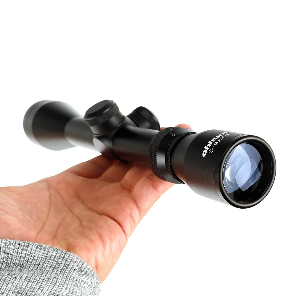 3-9X40 Hunting Optics Riflescopes Rangefinder or Mil Dot Reticle Crossbow Shooting Tactical Rifle Scope with Mount Rings