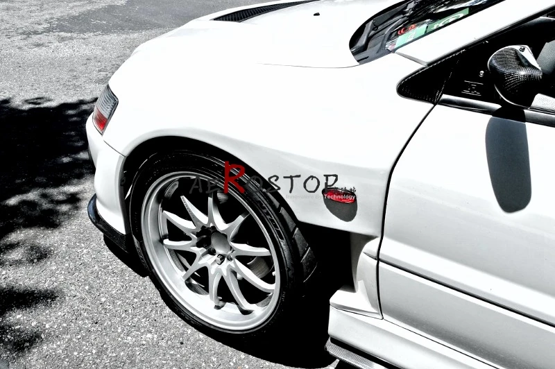 EVO 8 9 VARIS AERO GT STYLE FRONT FENDER WITH AIR PANEL FRP FIBER GLASS
