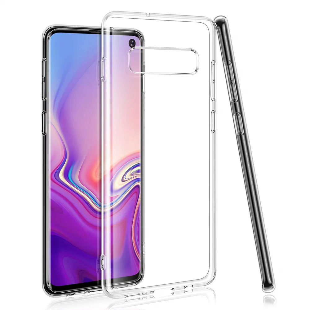 

ZRICKIE Transparent Soft TPU Case For Samsung Galaxy S10 Plus Phone Case Silicone Cover For Samsung S10 S10E Clear Case Fundas