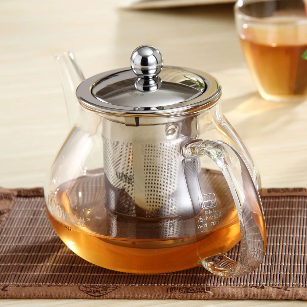 [GRANDNESS] Kamjove A 11 Heat Resistant Clear Glass Teapot with 304