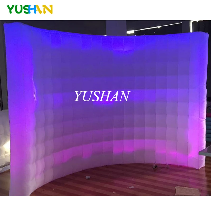 

Customized 3m LED Inflatable wall photo booth wall photo booth backdrop stand LED Wall backdrop For wedding party promotions
