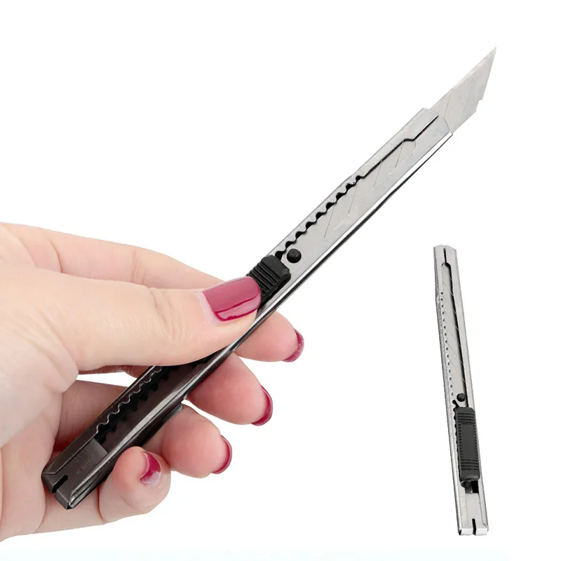 

Student slide Handicraft Snap Off Snap-off Blade Cutter Knife Art Box Package Open Craft Tool Paper Sharp Office Stationery
