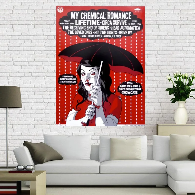 Пользовательские My Chemical Romance настенный плакат домашний декор 30x45 см холст шелк для семейного украшения холст ткань Принт плакат - Цвет: 12