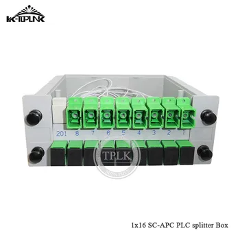 

10pcs FTTH PLC Splitter 1*16 SC-APC Cassette box 1*16 splitter Fiber Optical Cassette Box CATV FTTH Card Inserting Module