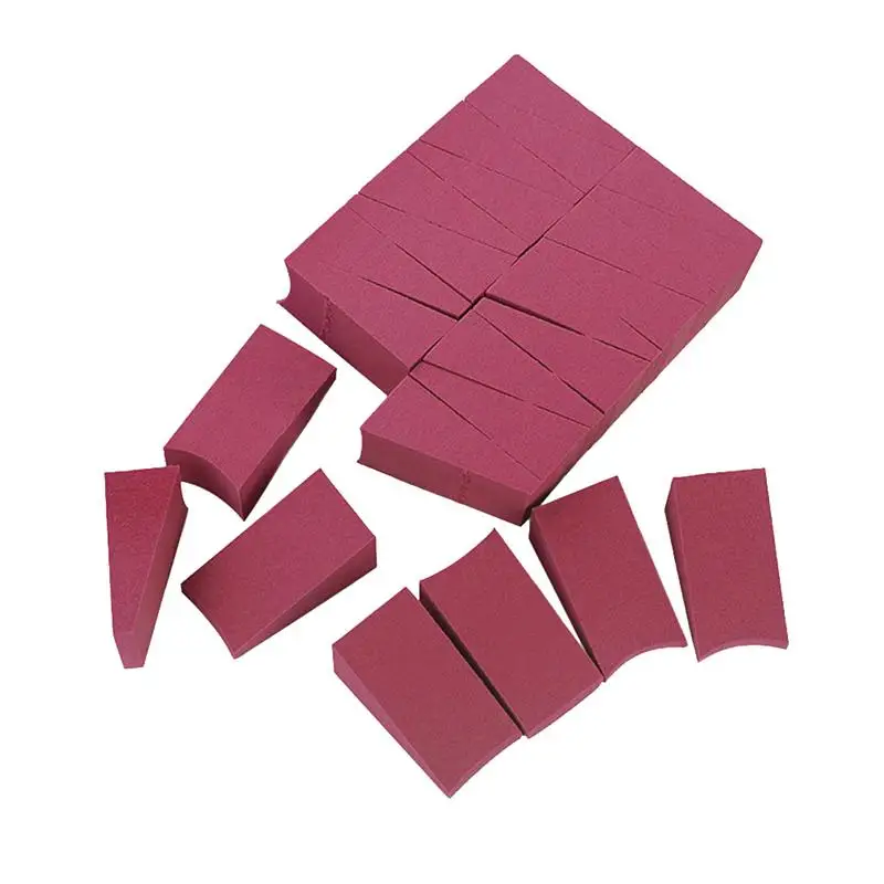 24 шт Гидрофильная губка для макияжа, не латексная Косметическая Клинообразная губка для женщин