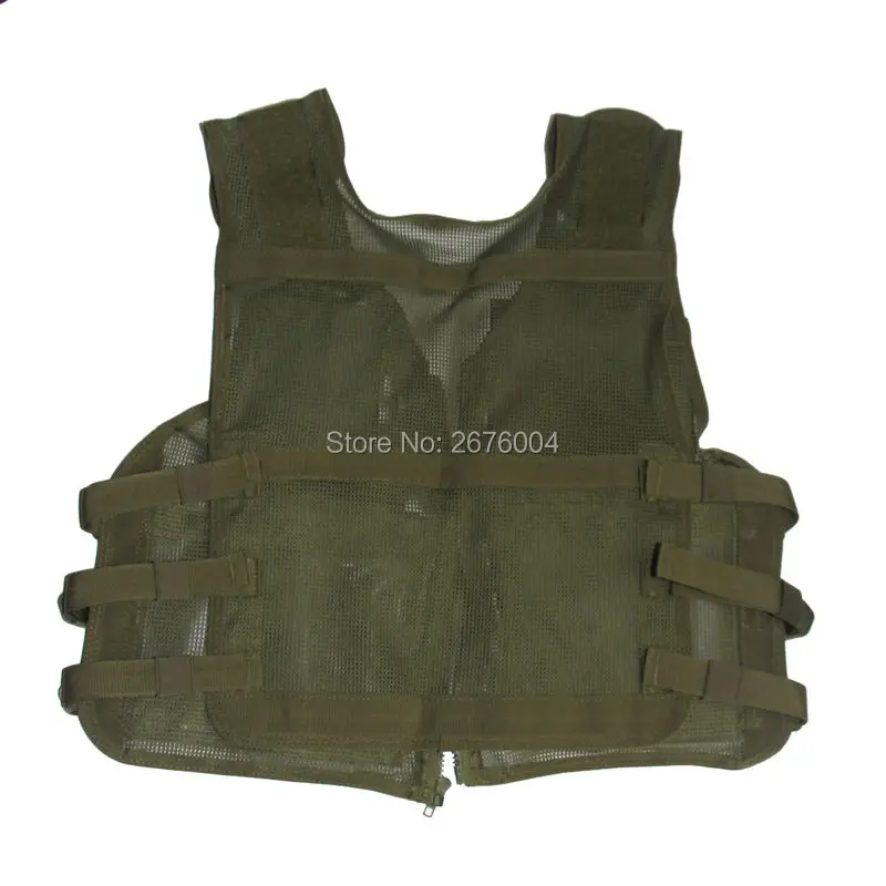 Men/'s Mesh Multi-Pocket Fishing Vest Army Camo Hunting Hiking Waistcoat Jacket