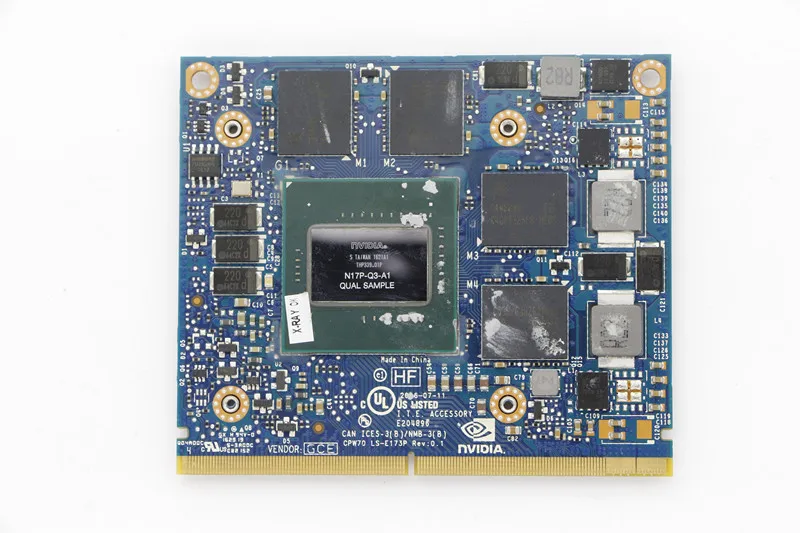 

New Genuine Quadro M2200 GDDR5 4GB MXM Video Card N17P-Q3-A1 CPW70 LS-E173P for HP ZBook 15 G4 17 G4