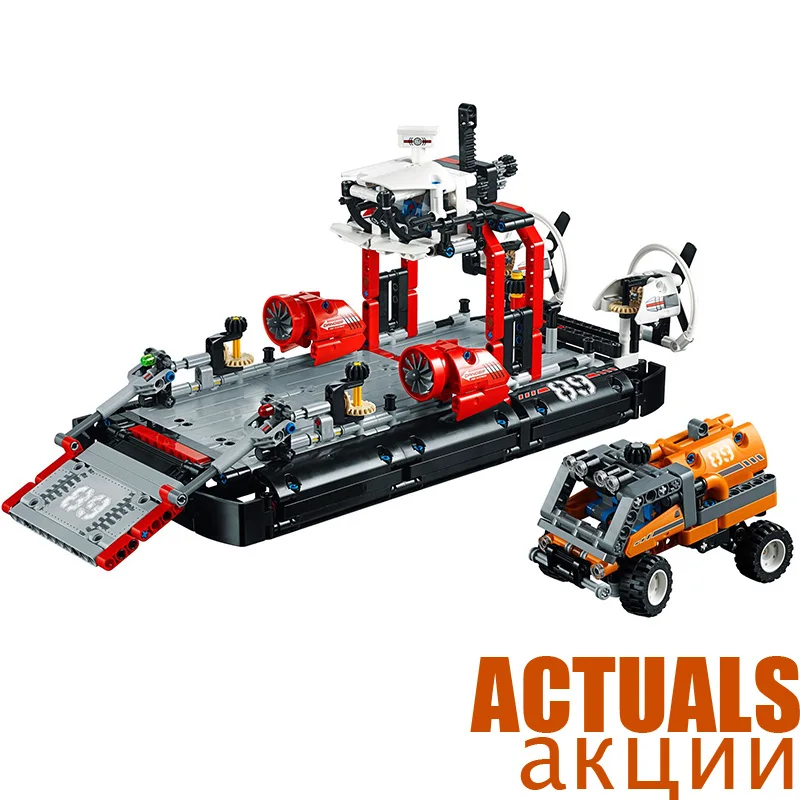 

LEPIN Techinc 2 IN 1 Truck Crane Cargo Hovercraft 20078 1101pcs Building Blocks Bricks Toys For Children boys Christmas gifts