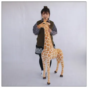 

simulation giraffe doll large 140cm plush toy ,home decoration toy surprised birthday gift h2909