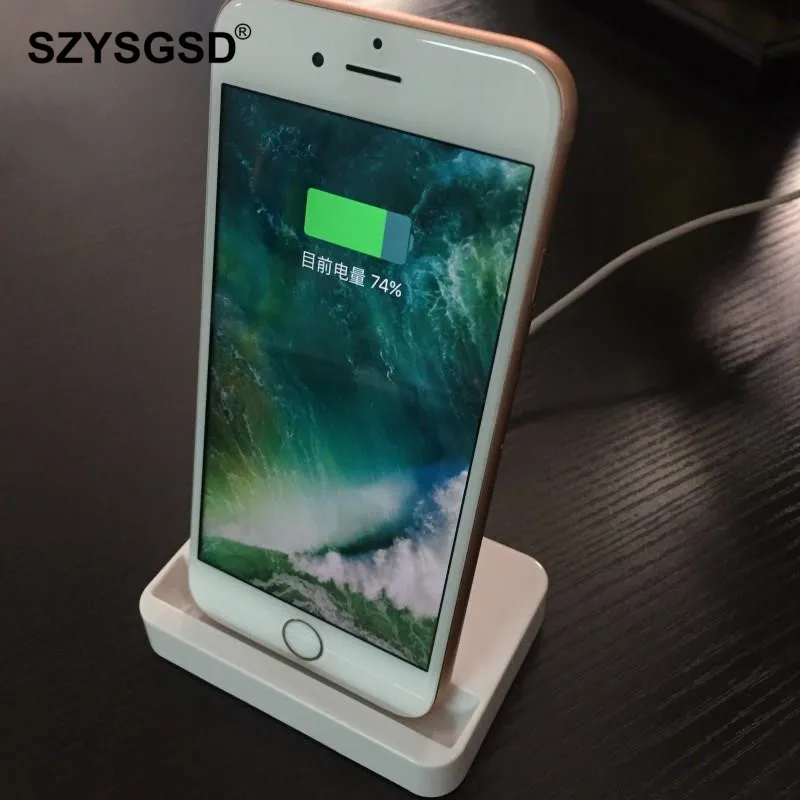SZYSGSD док-станции Зарядное устройство для iPhone 7 6S 6 Plus Desktop зарядки синхронизации