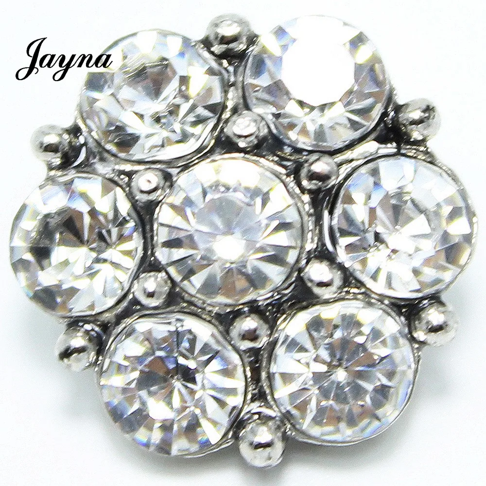 

Jaynalee Snap Bracelet&Bangles Ginger 18mm Metal Snap Charm Rhinestone Styles Snaps Jewelry GS1208087