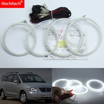 

for SsangYong Rodius 2004-2013 Ultra bright SMD white LED angel eyes 2600LM 12V halo ring kit daytime running light